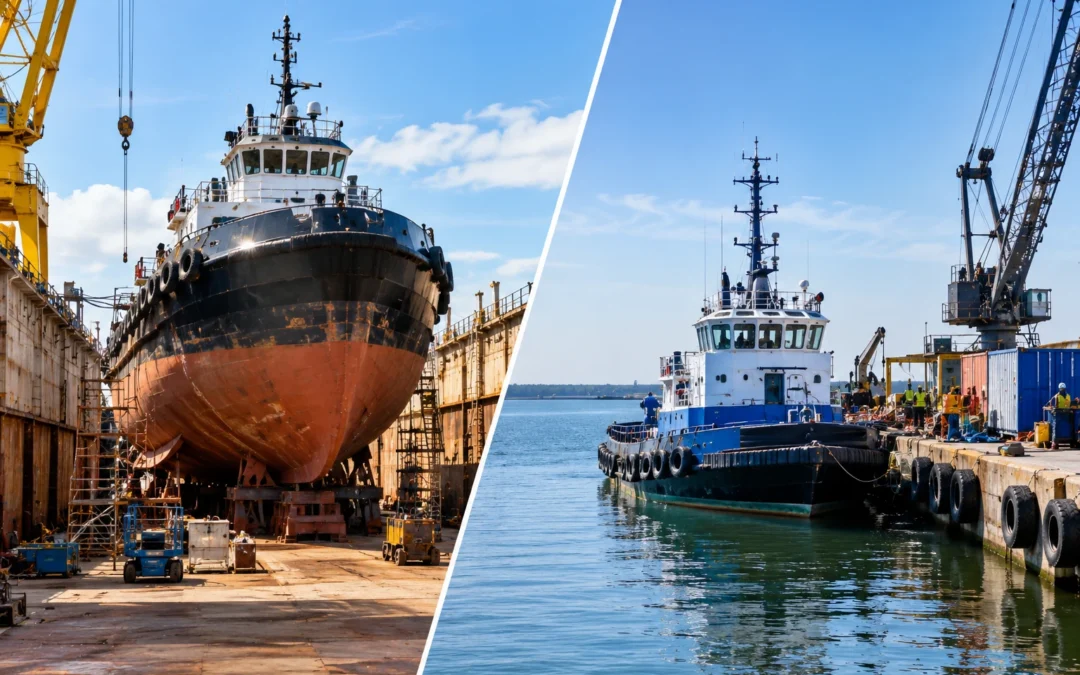 Drydock vs. Dockside Repair: Which Is Best for Your Vessel?
