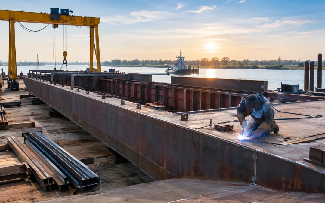 New Barge Fabrication: How Custom Barges Are Built From Scratch